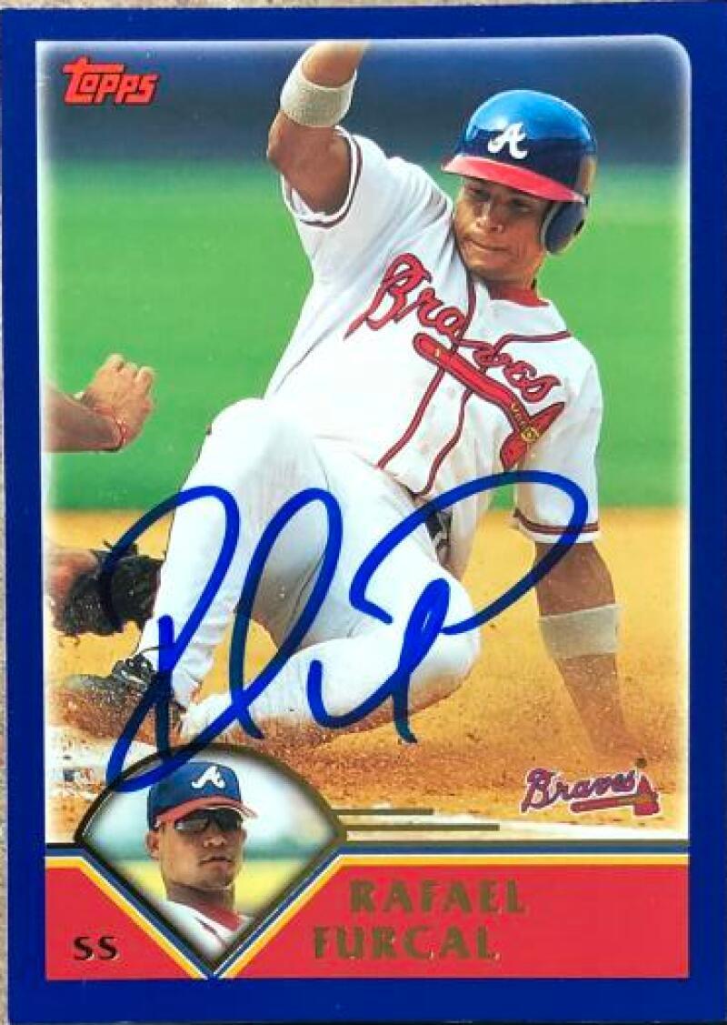 Rafael Furcal Signed 2003 Topps Baseball Card - Atlanta Braves - PastPros