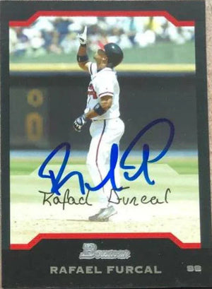 Rafael Furcal Signed 2004 Bowman Baseball Card - Atlanta Braves