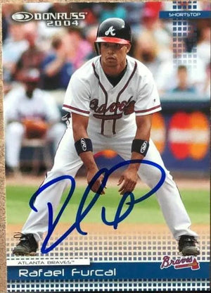 Rafael Furcal Signed 2004 Donruss Baseball Card - Atlanta Braves