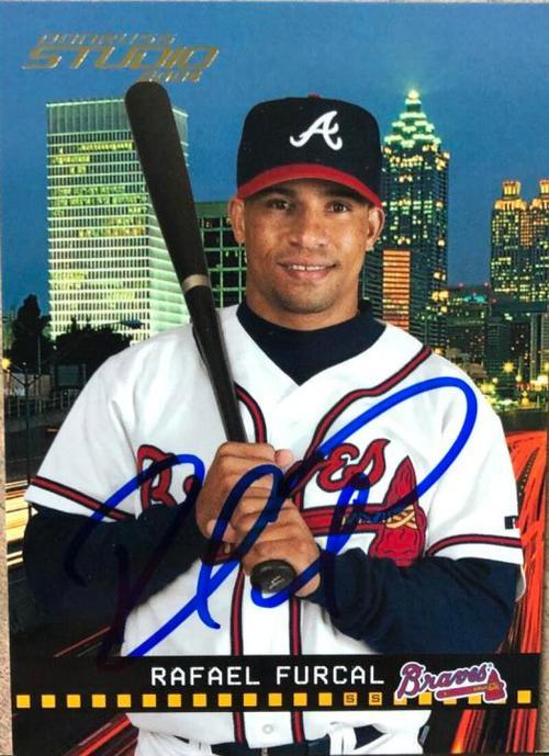 Rafael Furcal Signed 2004 Donruss Studio Baseball Card - Atlanta Braves - PastPros