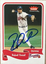 Rafael Furcal Signed 2004 Fleer Tradition Baseball Card - Atlanta Braves