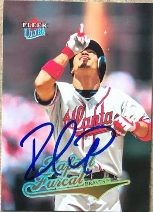 Rafael Furcal Signed 2004 Fleer Ultra Baseball Card - Atlanta Braves - PastPros