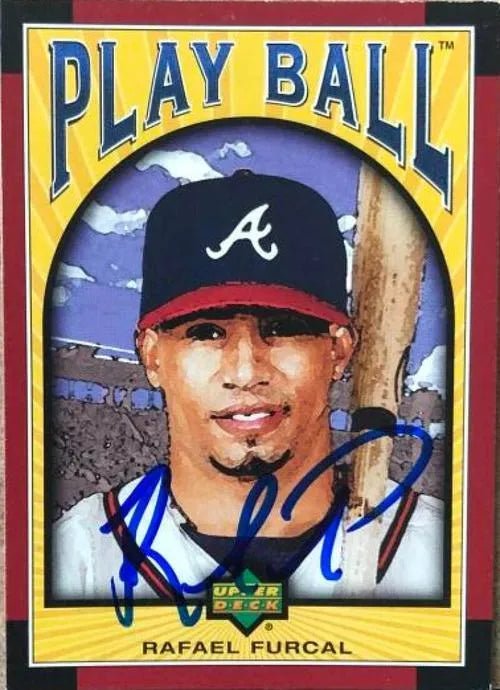 Rafael Furcal Signed 2004 Upper Deck Play Ball Baseball Card - Atlanta Braves