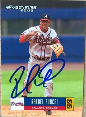 Rafael Furcal Signed 2005 Donruss Baseball Card - Atlanta Braves