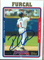 Rafael Furcal Signed 2005 Topps Baseball Card - Atlanta Braves