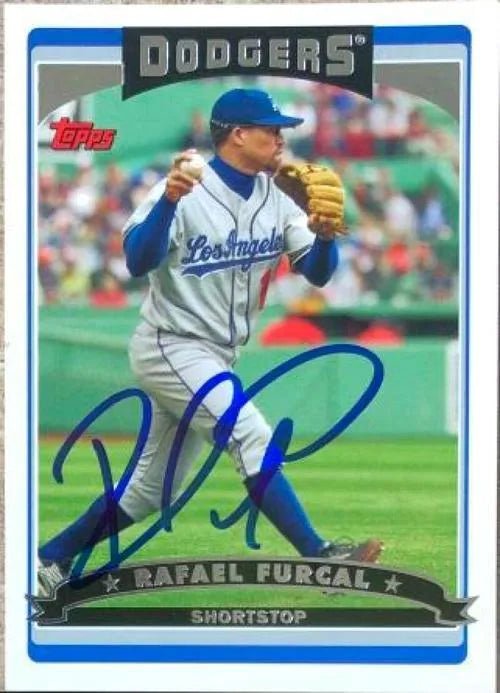 Rafael Furcal Signed 2006 Topps Baseball Card - Los Angeles Dodgers