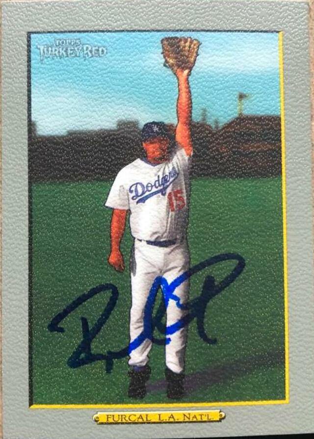 Rafael Furcal Signed 2006 Topps Turkey Red Baseball Card - Los Angeles Dodgers - PastPros