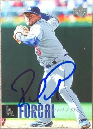 Rafael Furcal Signed 2006 Upper Deck Baseball Card - Los Angeles Dodgers