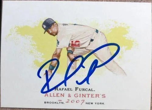 Rafael Furcal Signed 2007 Allen & Ginter Baseball Card - Los Angeles Dodgers