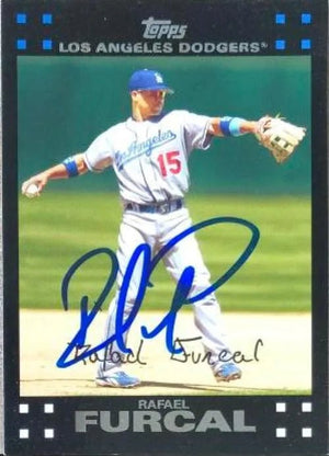 Rafael Furcal Signed 2007 Topps Baseball Card - Los Angeles Dodgers