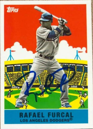 Rafael Furcal Signed 2007 Topps Flashback Fridays Baseball Card - Los Angeles Dodgers