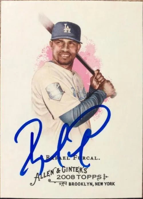 Rafael Furcal Signed 2008 Allen & Ginter Baseball Card - Los Angeles Dodgers