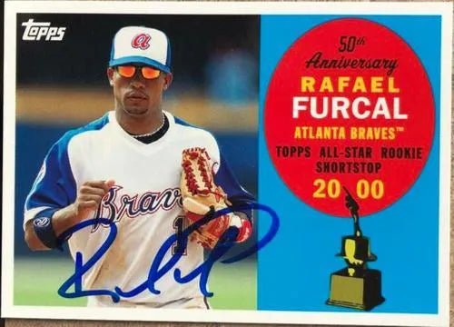 Rafael Furcal Signed 2008 Topps All-Rookie Team 50th Anniversary Baseball Card - Los Angeles Dodgers