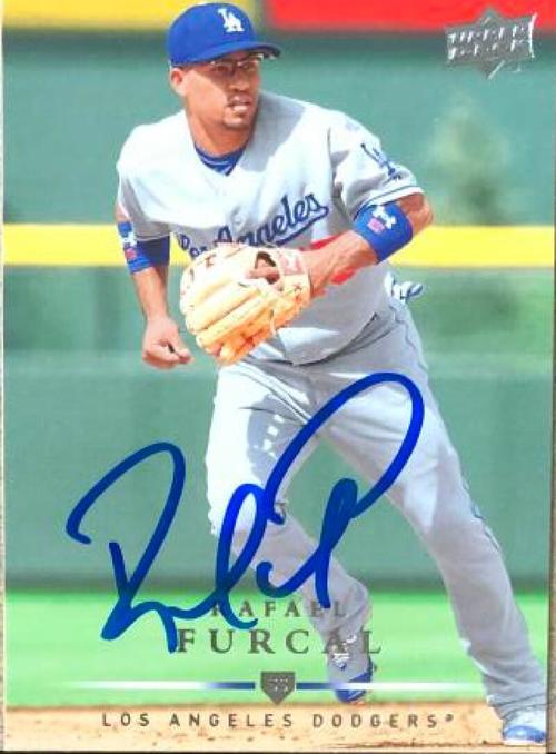 Rafael Furcal Signed 2008 Upper Deck Baseball Card - Los Angeles Dodgers - PastPros