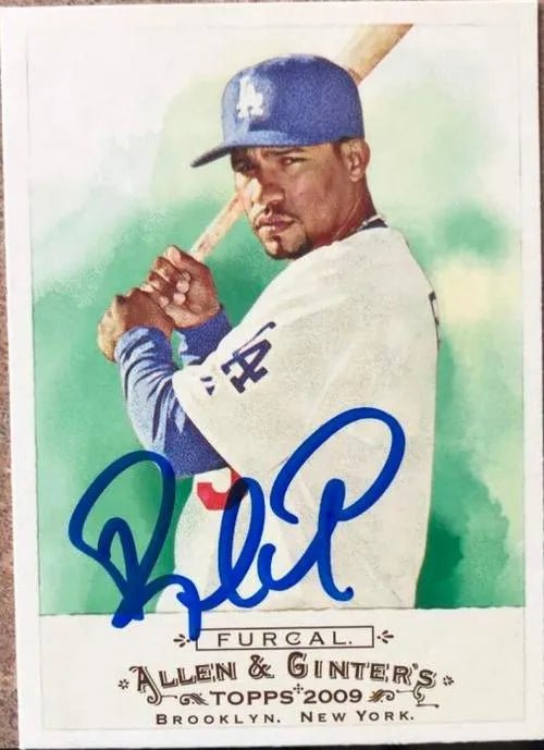 Rafael Furcal Signed 2009 Allen & Ginter Baseball Card - Los Angeles Dodgers