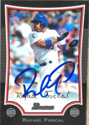 Rafael Furcal Signed 2009 Bowman Baseball Card - Los Angeles Dodgers