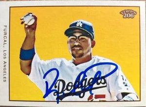 Rafael Furcal Signed 2009 Topps 206 Baseball Card - Los Angeles Dodgers