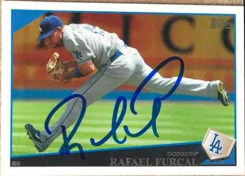Rafael Furcal Signed 2009 Topps Baseball Card - Los Angeles Dodgers