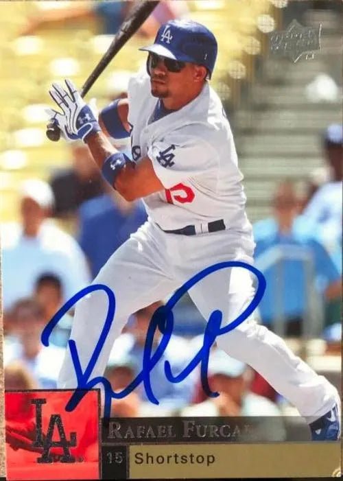 Rafael Furcal Signed 2009 Upper Deck Baseball Card - Los Angeles Dodgers