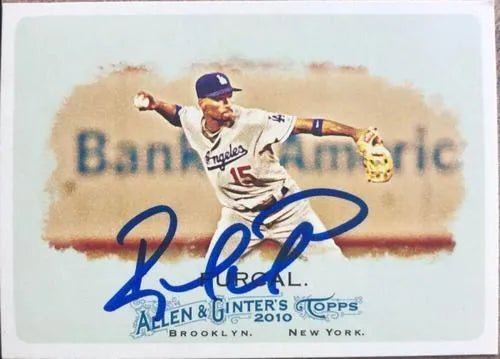 Rafael Furcal Signed 2010 Allen & Ginter Baseball Card - Los Angeles Dodgers