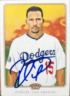 Rafael Furcal Signed 2010 Topps 206 Baseball Card - Los Angeles Dodgers - PastPros