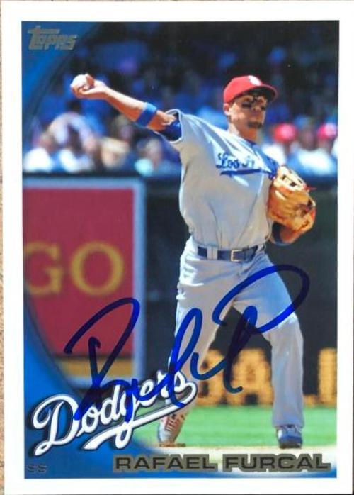 Rafael Furcal Signed 2010 Topps Baseball Card - Los Angeles Dodgers - PastPros