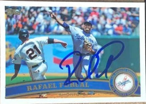 Rafael Furcal Signed 2011 Topps Baseball Card - Los Angeles Dodgers