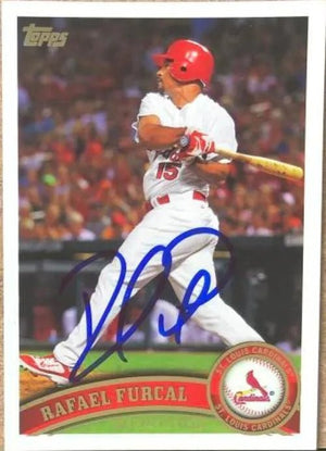 Rafael Furcal Signed 2011 Topps Baseball Card - St Louis Cardinals