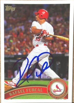 Rafael Furcal Signed 2011 Topps Baseball Card - St Louis Cardinals - PastPros