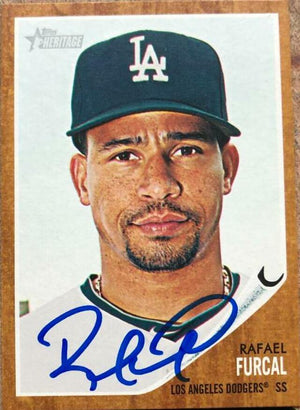 Rafael Furcal Signed 2011 Topps Heritage Baseball Card - Los Angeles Dodgers - PastPros
