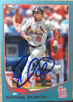 Rafael Furcal Signed 2013 Topps Blue Baseball Card - St Louis Cardinals