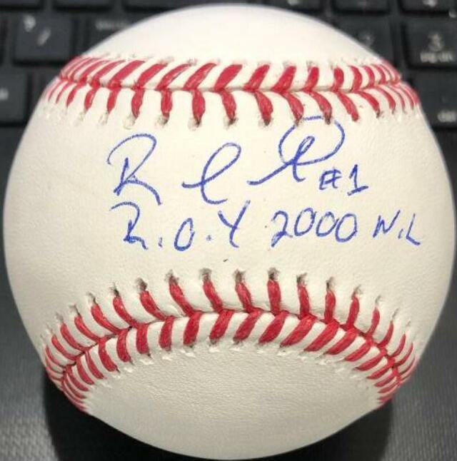 Rafael Furcal Signed ROMLB Baseball ROY 2000 NL - Atlanta Braves - PastPros
