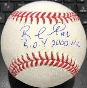 Rafael Furcal Signed ROMLB Baseball ROY 2000 NL - Atlanta Braves - PastPros