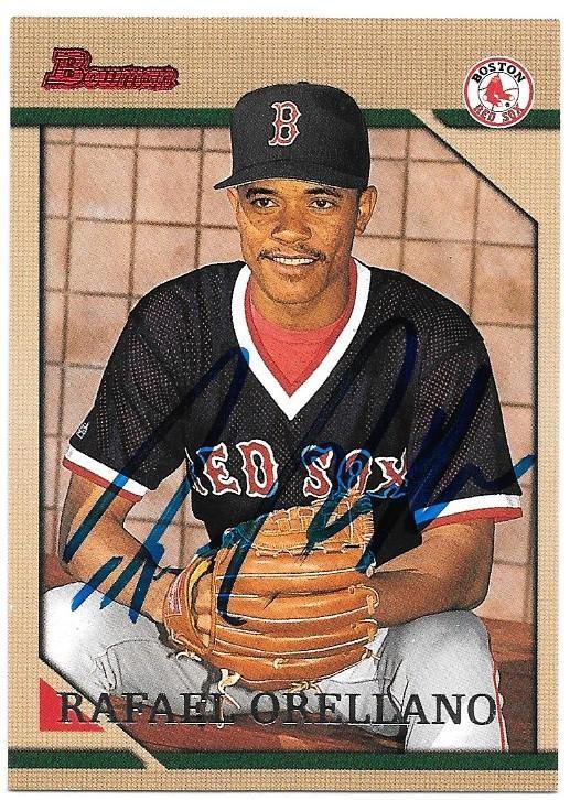 Rafael Orellano Signed 1996 Bowman Baseball Card - Boston Red Sox - PastPros