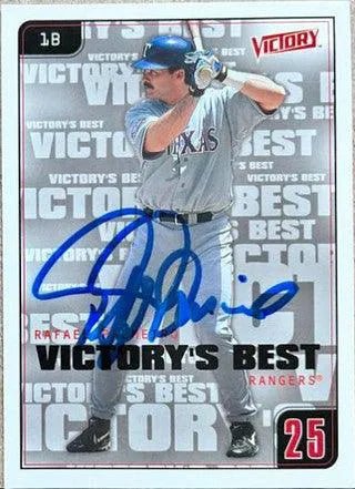 Rafael Palmeiro Signed 2001 Upper Deck Victory Baseball Card - Texas Rangers