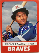 Rafael Ramirez Signed 1980 TCMA Baseball Card - Richmond Braves
