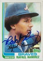 Rafael Ramirez Signed 1982 Topps Baseball Card - Atlanta Braves