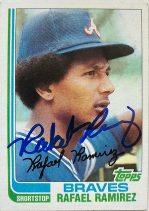 Rafael Ramirez Signed 1982 Topps Baseball Card - Atlanta Braves - PastPros