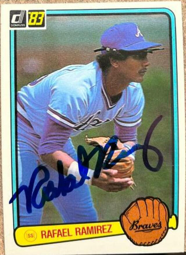 Rafael Ramirez Signed 1983 Donruss Baseball Card - Atlanta Braves - PastPros
