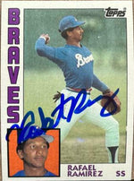 Rafael Ramirez Signed 1984 Topps Baseball Card - Atlanta Braves - PastPros