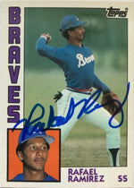 Rafael Ramirez Signed 1984 Topps Tiffany Baseball Card - Atlanta Braves - PastPros
