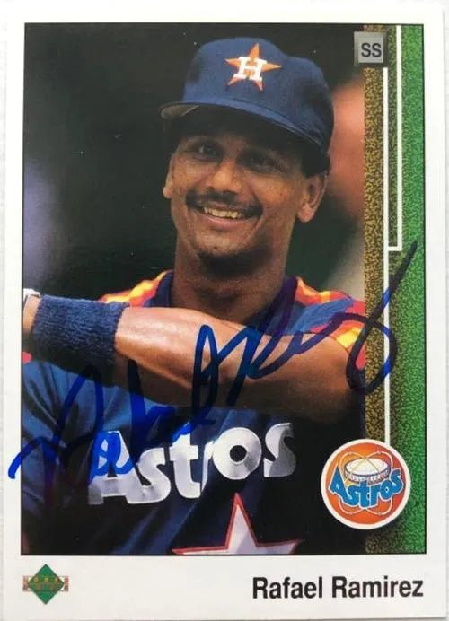 Rafael Ramirez Signed 1989 Upper Deck Baseball Card - Houston Astros