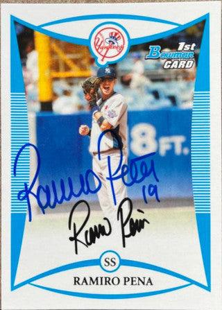 Ramiro Pena Signed 2008 Bowman Draft Picks & Prospects Baseball Card - New York Yankees - PastPros