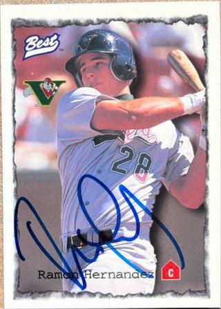 Ramon Hernandez Signed 1997 Best Baseball Card - PastPros