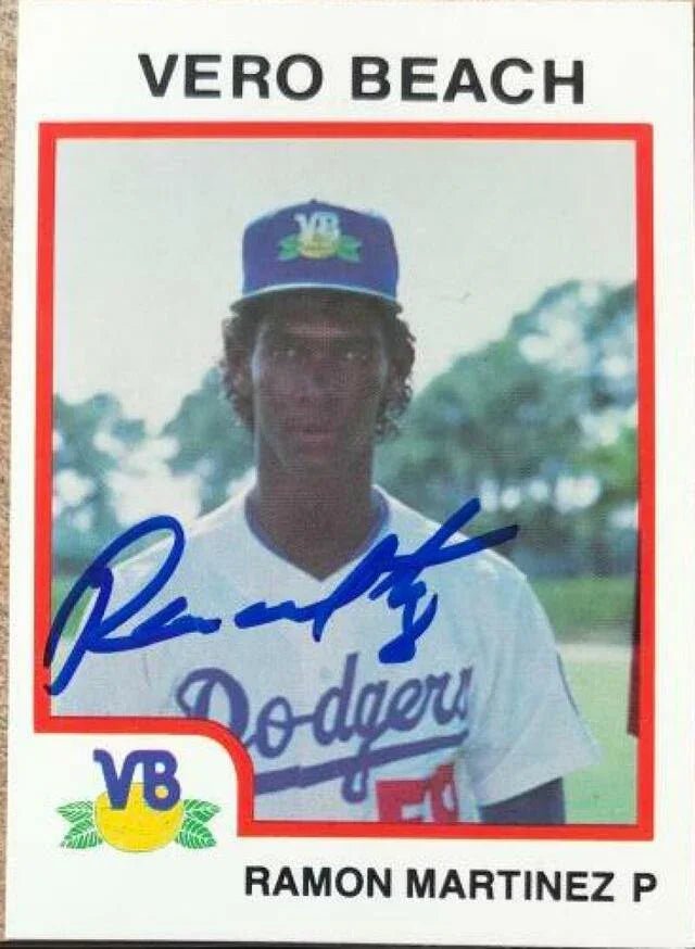Ramon Martinez Signed 1987 Pro Cards Baseball Card