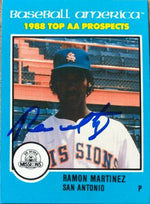Ramon Martinez Signed 1988 Best Baseball America AA All-Stars Card - PastPros