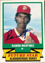 Ramon Martinez Signed 1988 CMC Triple-A All-Stars Baseball Card