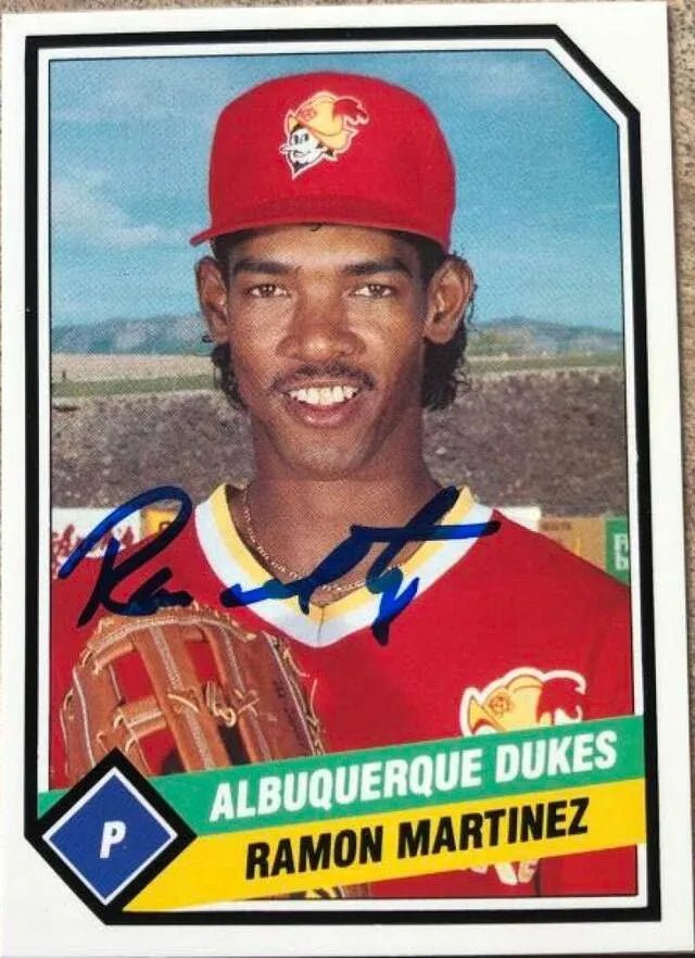 Ramon Martinez Signed 1989 TCMA Baseball Card