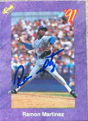 Ramon Martinez Signed 1991Classic Game Baseball Card - Los Angeles Dodgers
