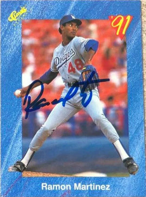 Ramon Martinez Signed 1991Classic Game I Baseball Card - Los Angeles Dodgers